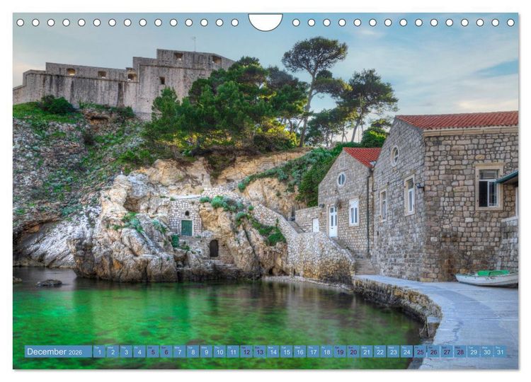 Produktbild: Dubrovnik - Croatia The beauty of the Dalmatian coast (Wall Calendar 2026 DIN A4 landscape), CALVENDO 12 Month Wall Calendar