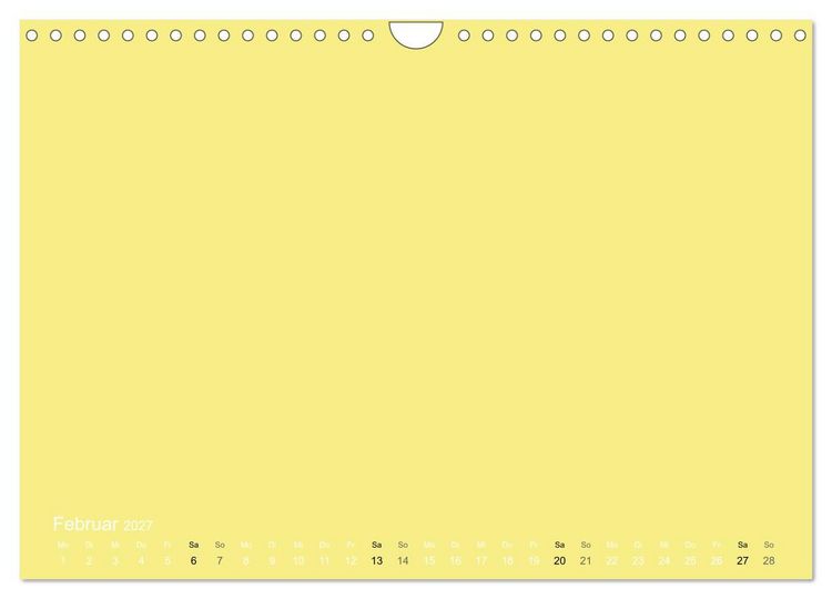 Produktbild: Bastelkalender - Gelb (Wandkalender 2027 DIN A4 quer), CALVENDO Monatskalender