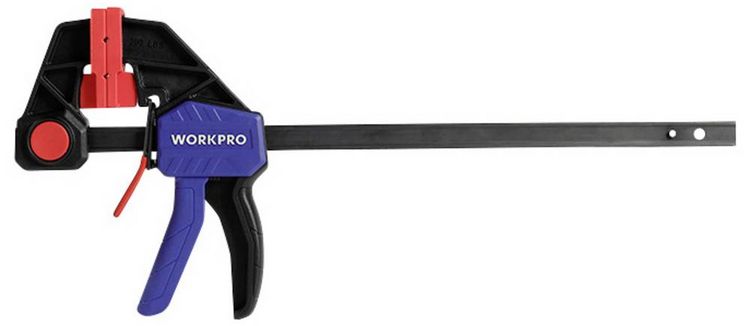 Produktbild: WorkPro WP232040 Einhandzwinge Produktabmessung, L&auml;nge: 300mm