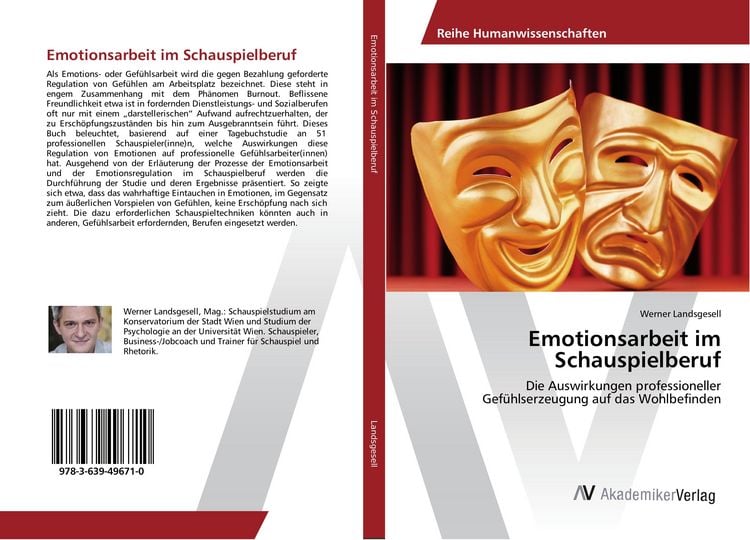Produktbild: Emotionsarbeit im Schauspielberuf