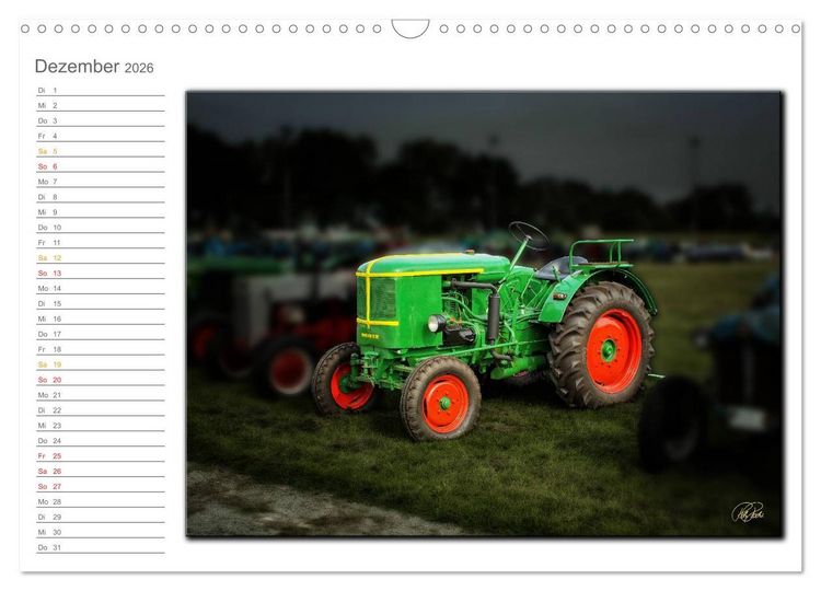 Produktbild: Oldtimer - geliebte Trecker (Wandkalender 2026 DIN A3 quer), CALVENDO Monatskalender