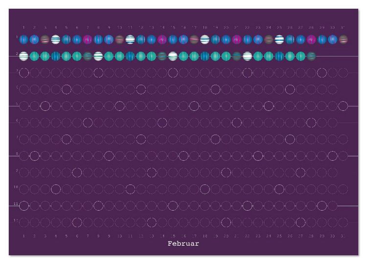 Produktbild: Perlenkalender (Wandkalender 2026 DIN A4 quer), CALVENDO Monatskalender
