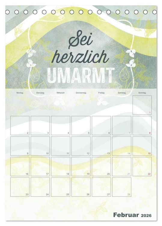 Produktbild: Liebe macht gl&uuml;cklich (Tischkalender 2026 DIN A5 hoch), CALVENDO Monatskalender