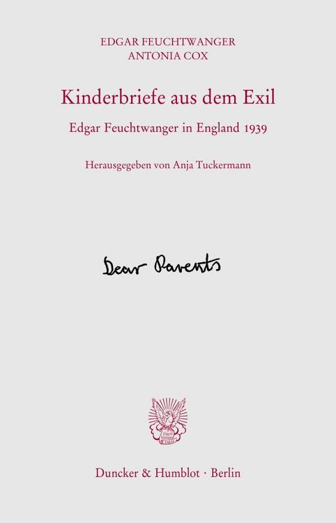 Produktbild: Kinderbriefe aus dem Exil