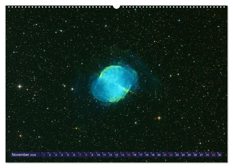 Produktbild: Galaxien, Sterne und Nebel: Leuchten aus dem All (hochwertiger Premium Wandkalender 2026 DIN A2 quer), Kunstdruck in Hochglanz