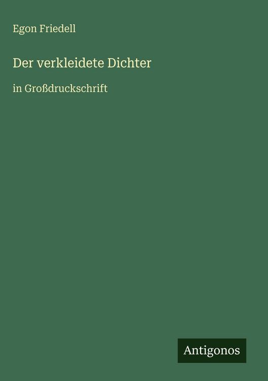 Produktbild: Der verkleidete Dichter