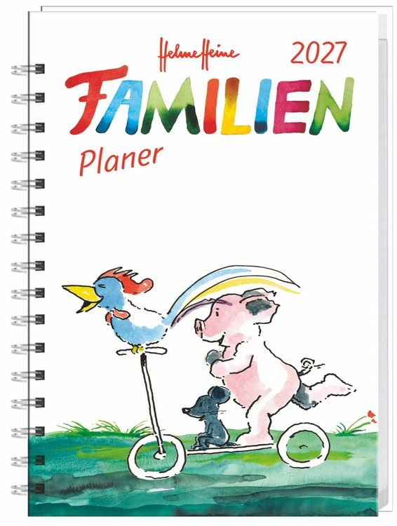 Produktbild: Helme Heine: Familienplaner-Buch A5 2027