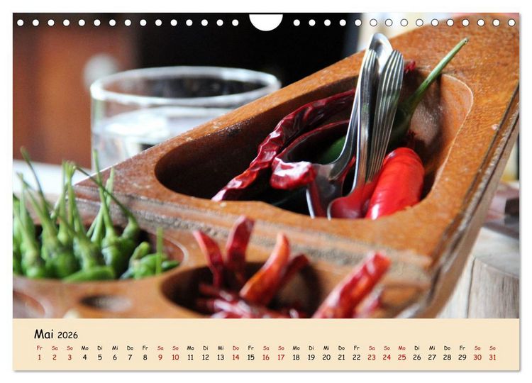 Produktbild: thail&auml;ndische K&uuml;che (Wandkalender 2026 DIN A4 quer), CALVENDO Monatskalender