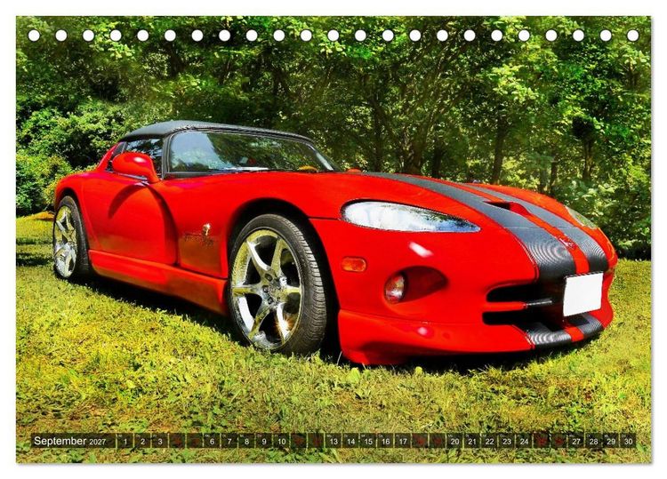 Produktbild: Muscle Cars, Geschwindigkeit und Leidenschaft (Tischkalender 2027 DIN A5 quer), CALVENDO Monatskalender