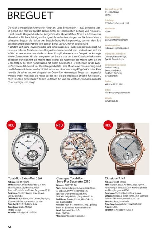 Produktbild: Armbanduhren Katalog 2022/2023