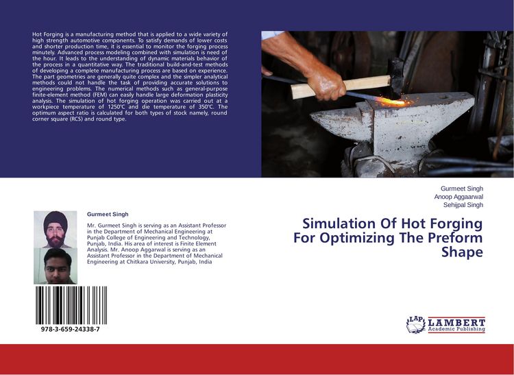 Produktbild: Simulation Of Hot Forging For Optimizing The Preform Shape