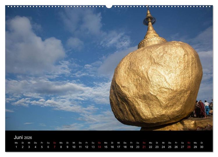 Produktbild: Myanmar 2026 (hochwertiger Premium Wandkalender 2026 DIN A2 quer), Kunstdruck in Hochglanz