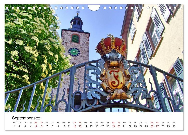 Produktbild: Wiesloch - Spaziergang durch die Altstadt (Wandkalender 2026 DIN A4 quer), CALVENDO Monatskalender
