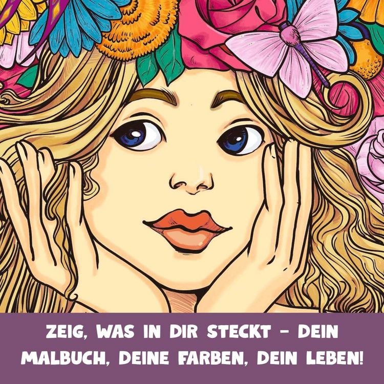 Produktbild: Malbuch M&auml;dchenzeit