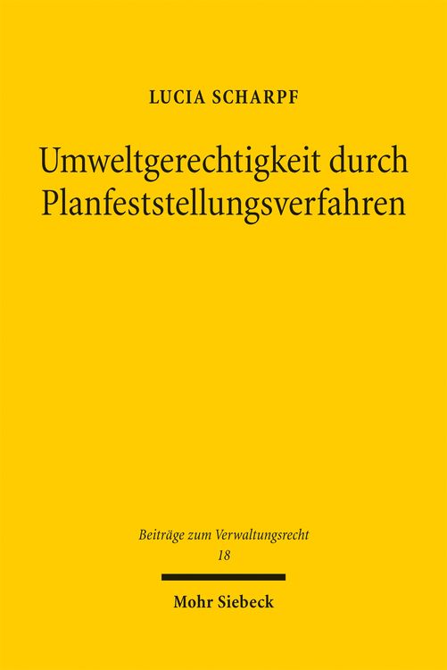 Produktbild: Scharpf, L: Umweltgerechtigkeit durch Planfeststellungsverfa