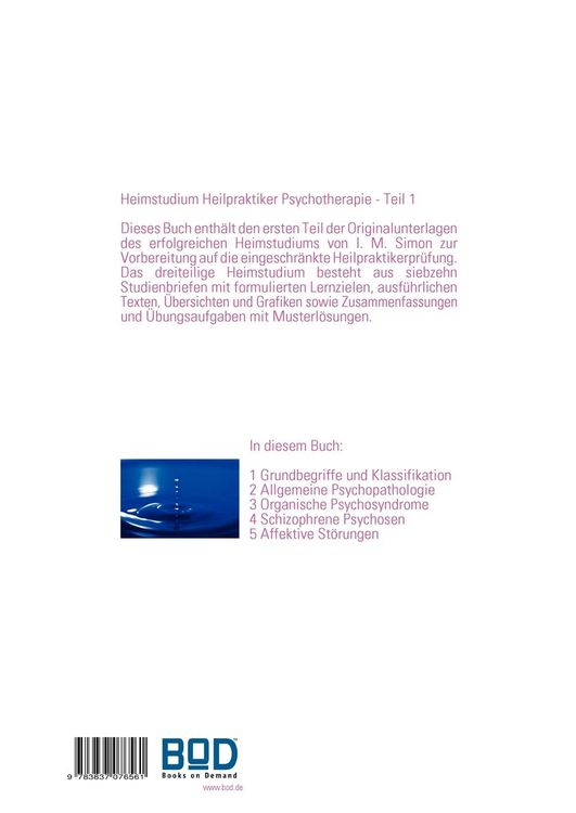 Produktbild: Heimstudium Heilpraktiker Psychotherapie