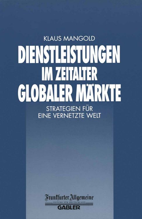 Produktbild: Dienstleistungen im Zeitalter Globaler M&auml;rkte