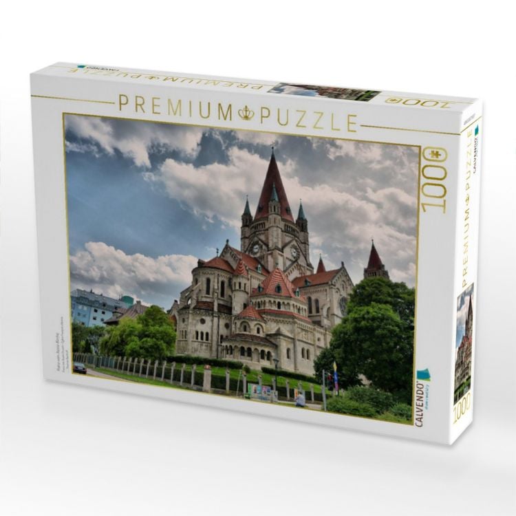 Produktbild: CALVENDO Puzzle Franz-von-Assisi-Kirche | 1000 Teile Lege-Gr&ouml;&szlig;e 64x48cm Foto-Puzzle f&uuml;r gl&uuml;ckliche Stunden
