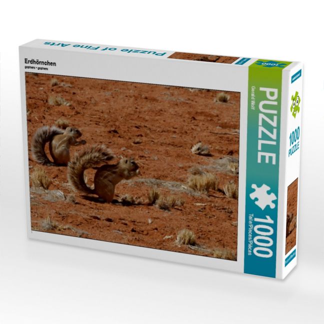 Produktbild: CALVENDO Puzzle Erdh&ouml;rnchen | 1000 Teile Lege-Gr&ouml;&szlig;e 64x48cm Foto-Puzzle f&uuml;r gl&uuml;ckliche Stunden