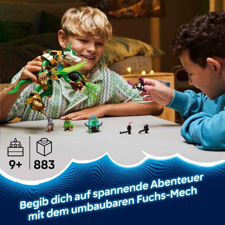 Produktbild: LEGO DREAMZzz 2in1 71508 Fuchs-W&auml;chtermech, Spielzeug f&uuml;r Kinder ab 9