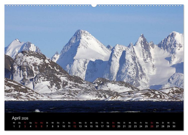 Produktbild: Gr&ouml;nland - Der wilde, wei&szlig;e Westen (Wandkalender 2026 DIN A2 quer), CALVENDO Monatskalender
