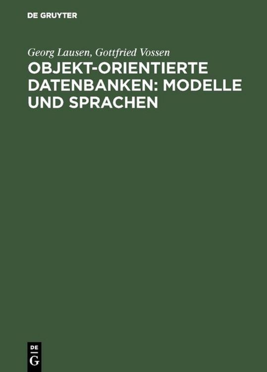Produktbild: Objekt-orientierte Datenbanken: Modelle und Sprachen