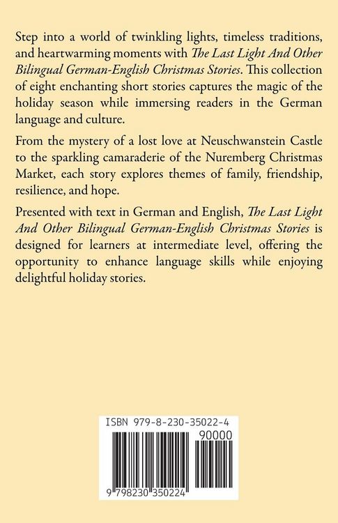 Produktbild: The Last Light And Other Bilingual German-English Christmas Stories
