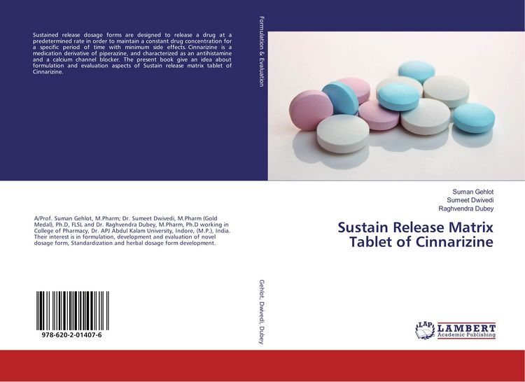 Produktbild: Sustain Release Matrix Tablet of Cinnarizine
