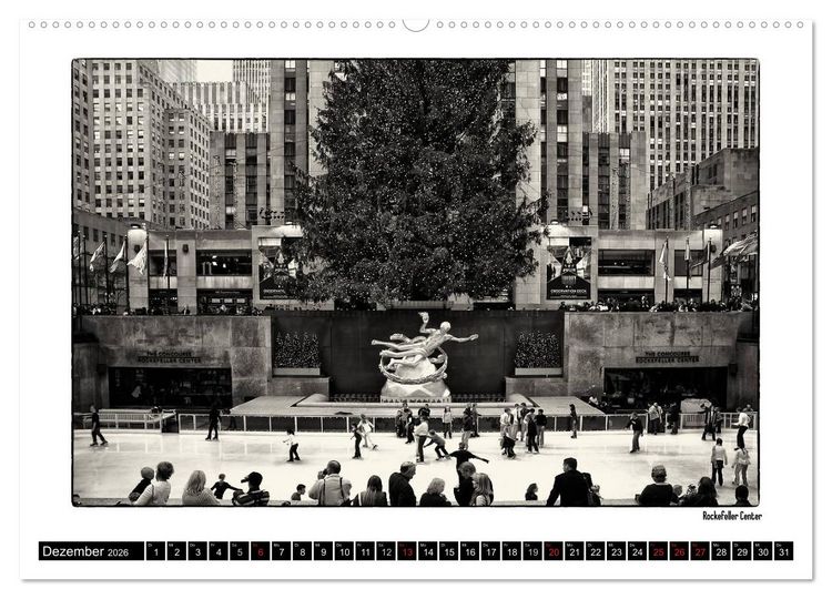 Produktbild: Manhattan Memories - Erinnerungen an New York (Wandkalender 2026 DIN A2 quer), CALVENDO Monatskalender