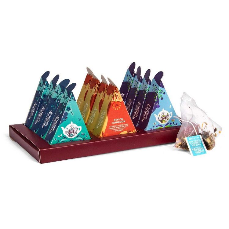 Produktbild: BIO Tee Geschenk f&uuml;r Mama "Best Mum", zum Geburtstag, Muttertag, Weihnachten, 3 Sorten, 12 kompostierbare Pyramiden-Beutel
