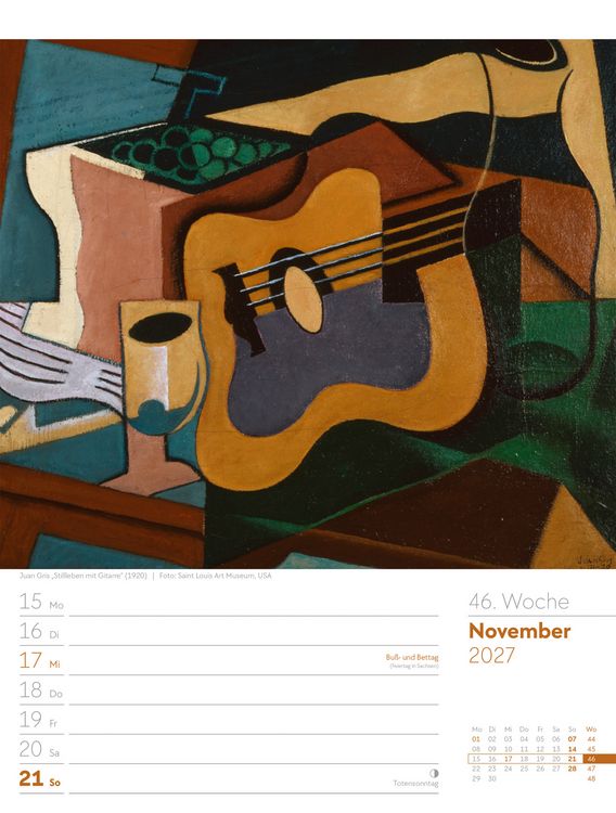 Produktbild: Kunstwelt Wochenplaner Kalender 2027 | Impressionismus und Klassische Moderne