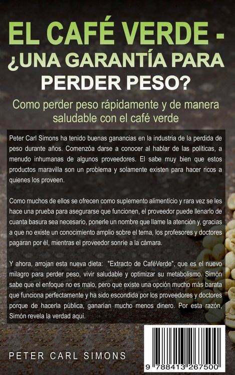 Produktbild: El Caf&eacute; Verde - &iquest;Una garant&iacute;a para perder peso?