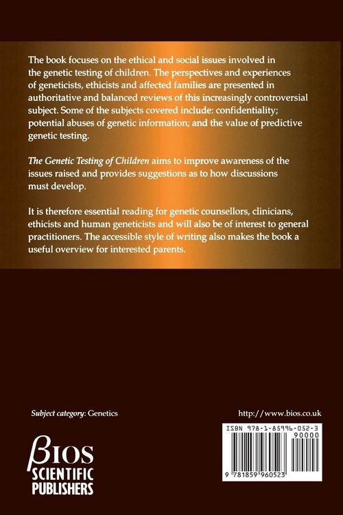 Produktbild: The Genetic Testing of Children