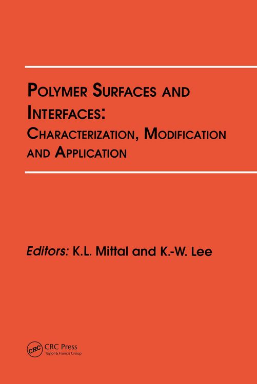 Produktbild: Polymer Surfaces and Interfaces: Characterization, Modification and Application