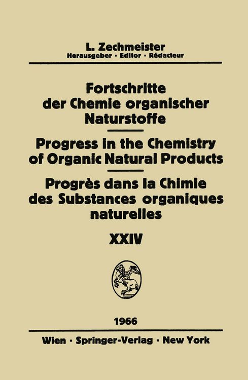 Produktbild: Fortschritte Der Chemie Organischer Naturstoffe / Progress in the Chemistry of Organic Natural Products / Progr&egrave;s Dans La Chimie Des Substances Organi