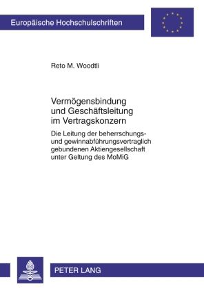 Produktbild: Vermoegensbindung und Geschaeftsleitung im Vertragskonzern