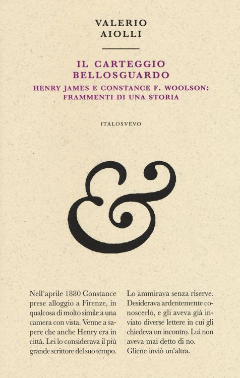 Produktbild: Il carteggio Bellosguardo. Henry James e Constance F. Woolson: frammenti di una storia