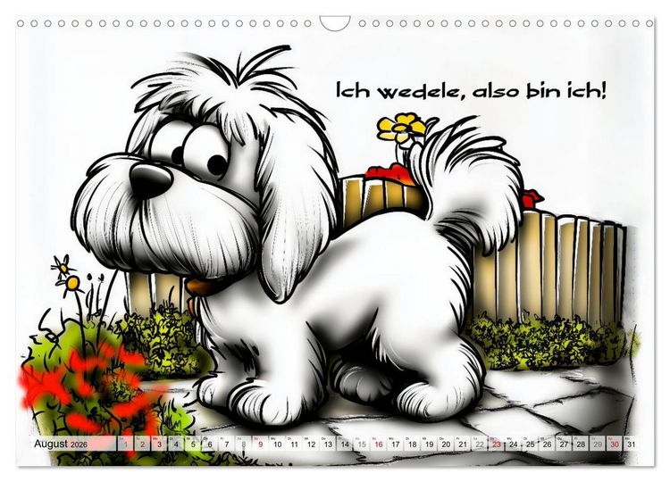Produktbild: Hundespr&uuml;che (Wandkalender 2026 DIN A3 quer), CALVENDO Monatskalender
