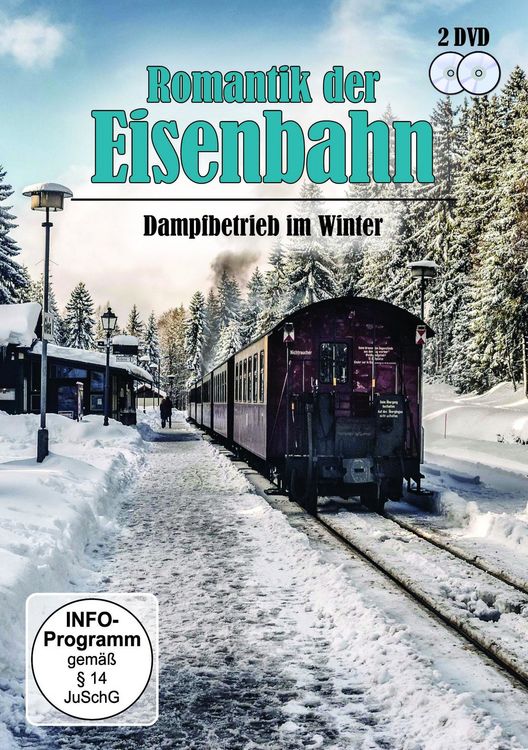 Produktbild: Romantik der Eisenbahn - Dampfbetrieb im Winter [2 DVDs]