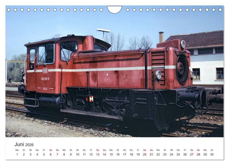 Produktbild: Deutsche Diesellokomotiven (Wandkalender 2026 DIN A4 quer), CALVENDO Monatskalender