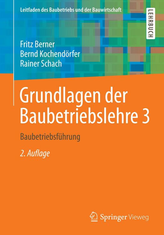 Produktbild: Grundlagen der Baubetriebslehre 3