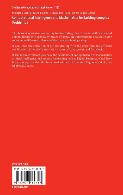 Produktbild: Computational Intelligence and Mathematics for Tackling Complex Problems 5