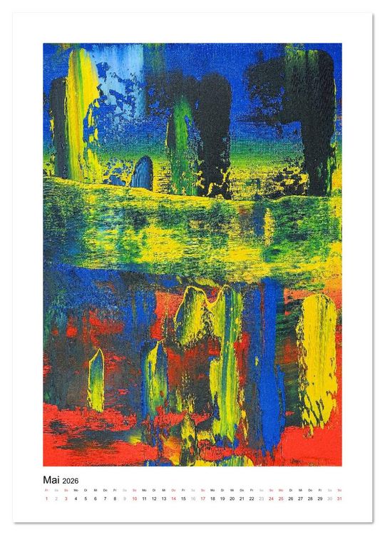 Produktbild: Bunte Tr&auml;ume - Abstrakte Kunst (Wandkalender 2026 DIN A4 hoch), CALVENDO Monatskalender