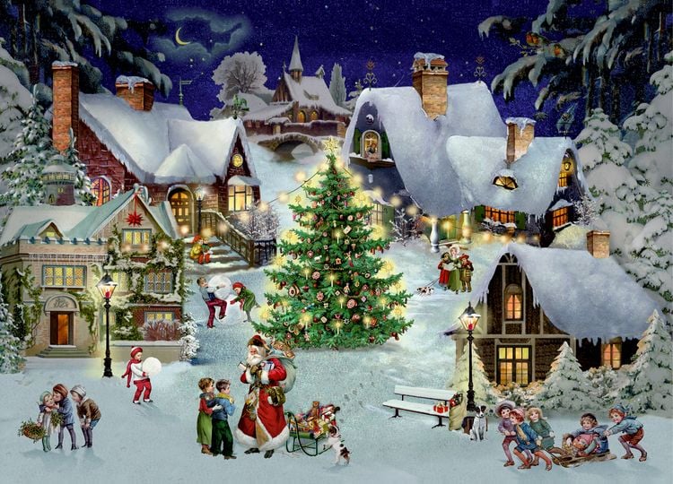 Produktbild: Puzzle - Weihnachten im Dorf