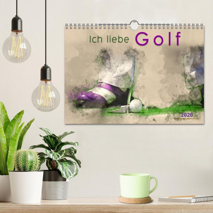 Produktbild: Ich liebe Golf (Wandkalender 2026 DIN A4 quer), CALVENDO Monatskalender