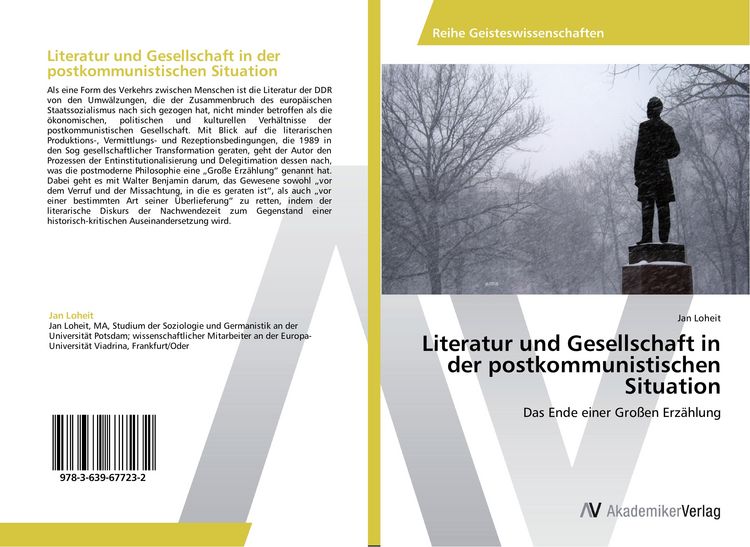 Produktbild: Literatur und Gesellschaft in der postkommunistischen Situation