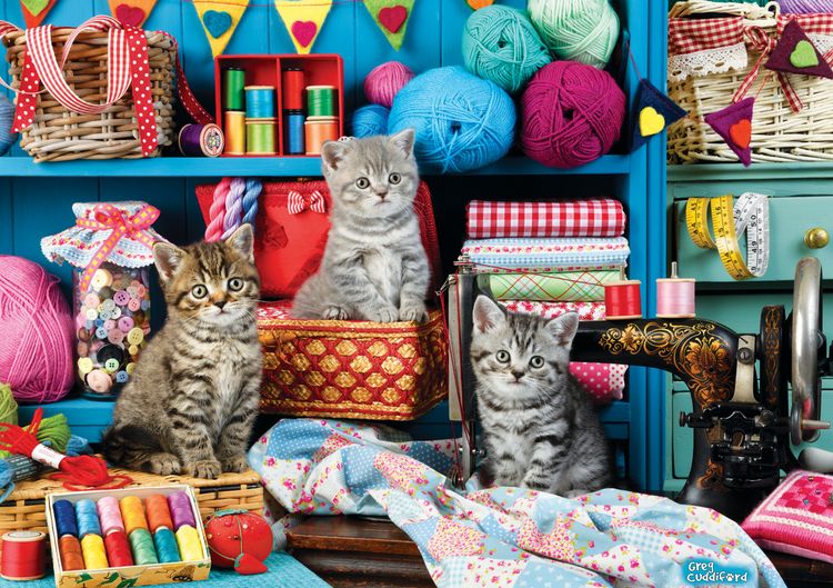 Produktbild: Katzen im N&auml;hzimmer