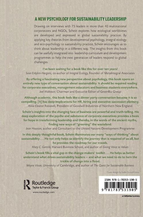 Produktbild: A New Psychology for Sustainability Leadership