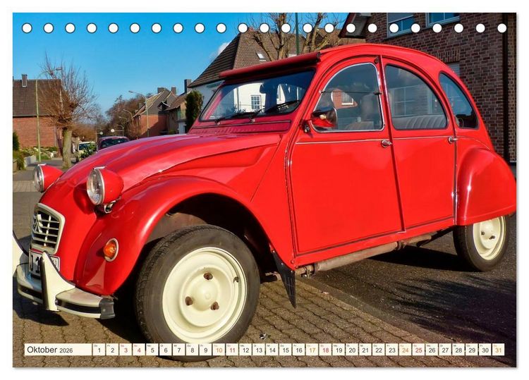 Produktbild: Citro&euml;n 2CV - geliebte Ente (Tischkalender 2026 DIN A5 quer), CALVENDO Monatskalender