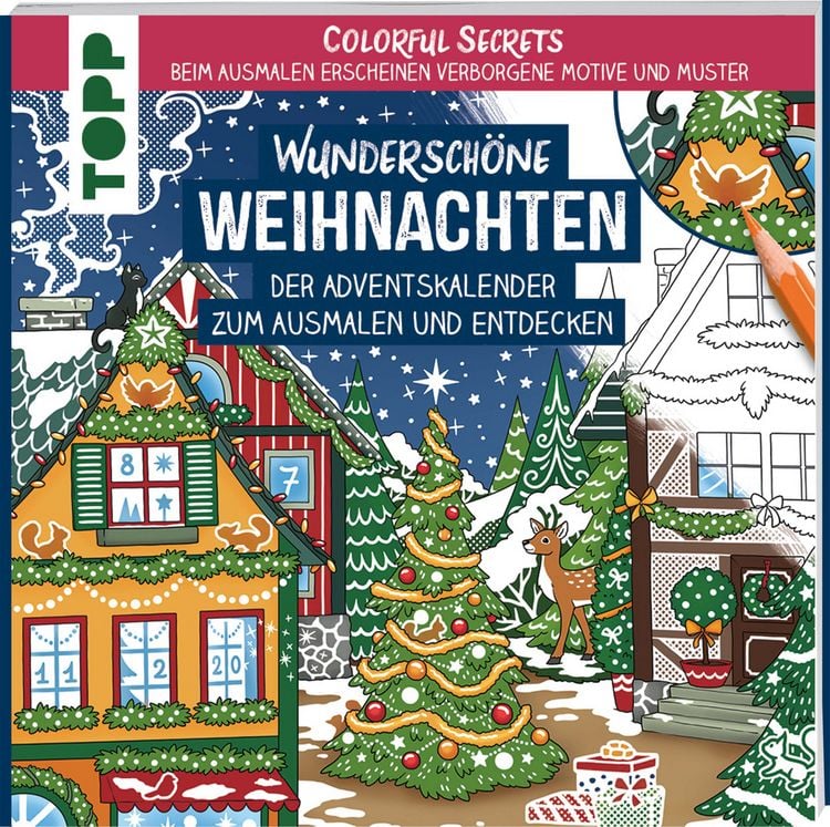 Produktbild: Colorful Secrets - Wundersch&ouml;ne Weihnachten (Ausmalen auf Zauberpapier)